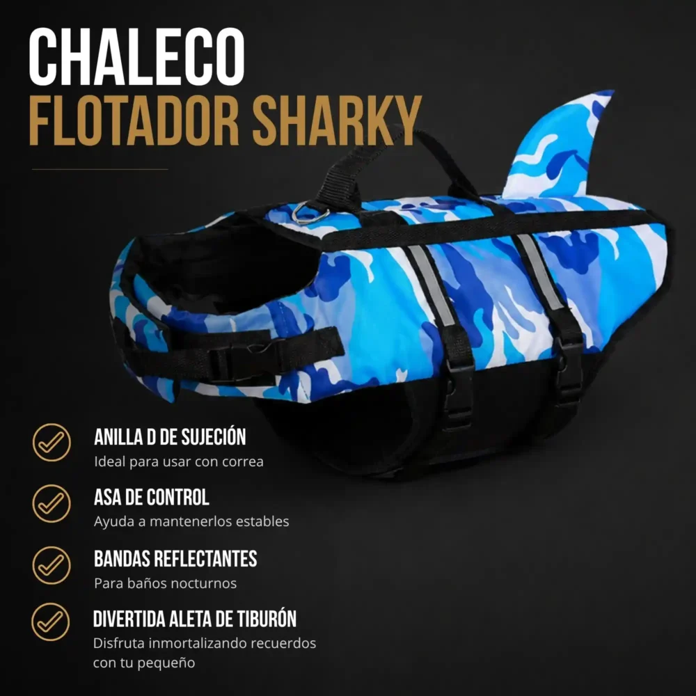 CHALECO FLOTADOR SHARKY (4) Chaleco Flotante Shark